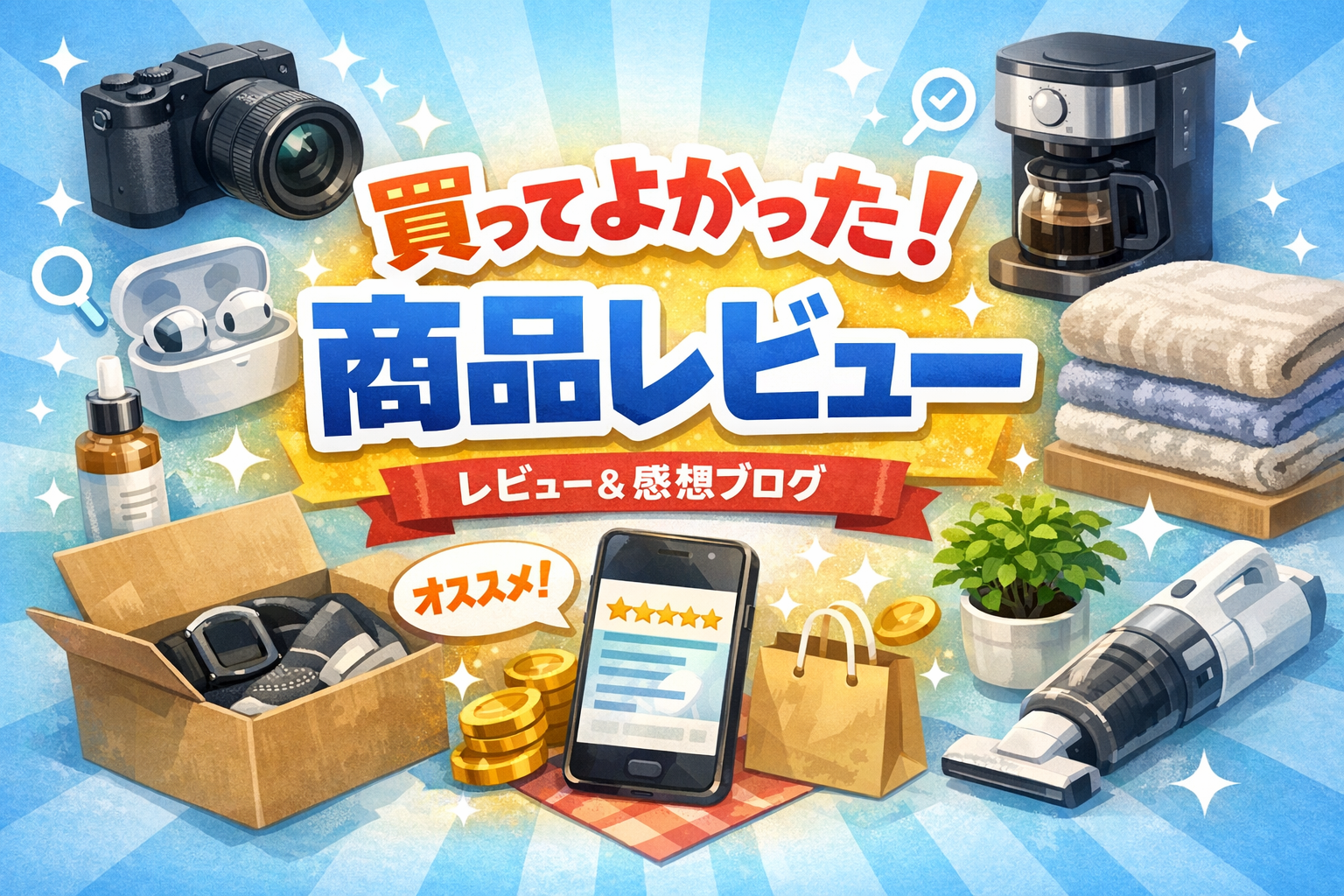 商品レビューのアイキャッチ画像
